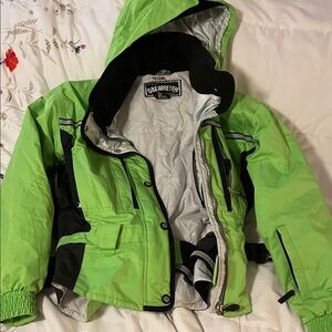 Obermeyer Lime Green Ski Jacket